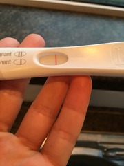 indent or vvvv faint positive?