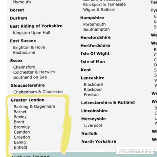 Can we have separate board for London