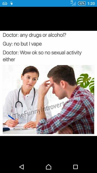 To ask DH to stop vaping?