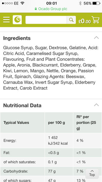 A tiny bag of harribo and multi vitamin is healthier than a little box of raisons