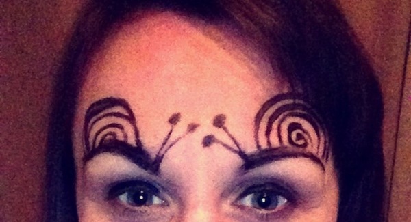 To be a bit baffled by the trend for eyebrows that announce their presence 3minutes before the rest of the face?