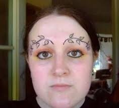 To be a bit baffled by the trend for eyebrows that announce their presence 3minutes before the rest of the face?