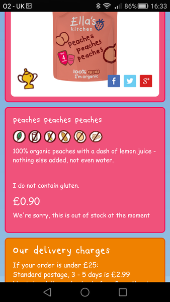 To use my baby's Ella's peach pouch...