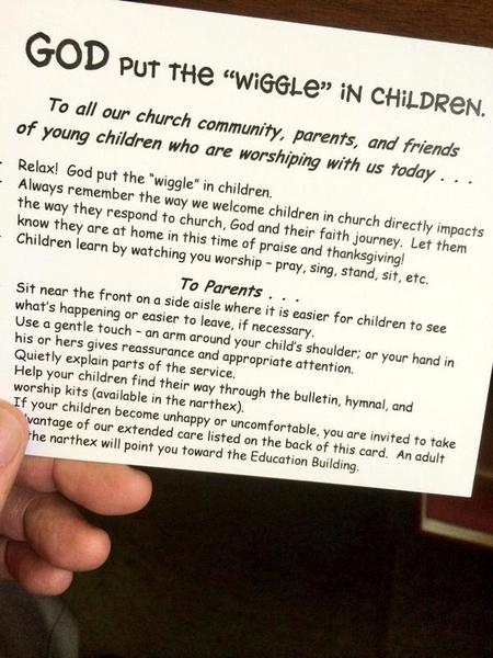 Or is the vicar? Noisy DCs in church