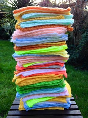 Woolly Hugs. Our Project to help refugees continues. One square, one blanket, a pair of gloves, one warm hat, one step at a time, really every little thing will help. All support welcome.