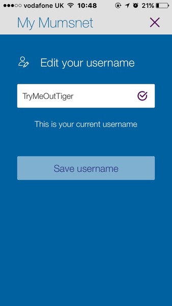 name changing on iPhone app