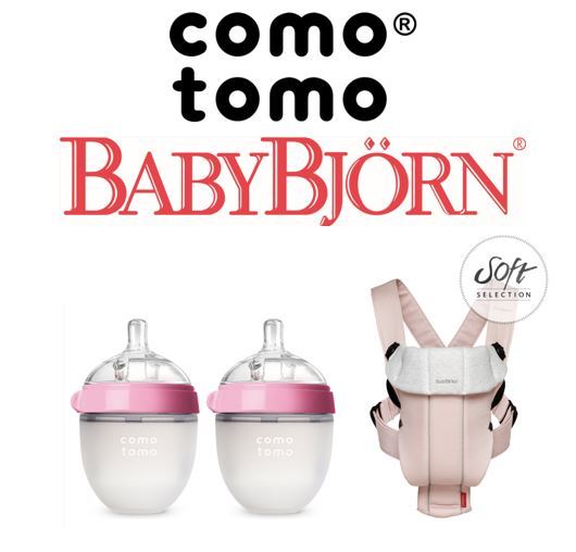COMPETITION: Win new BabyBjorn Soft Collection Original Carrier in pink and Comotomo soft silicone baby bottles. - NOW CLOSED -
