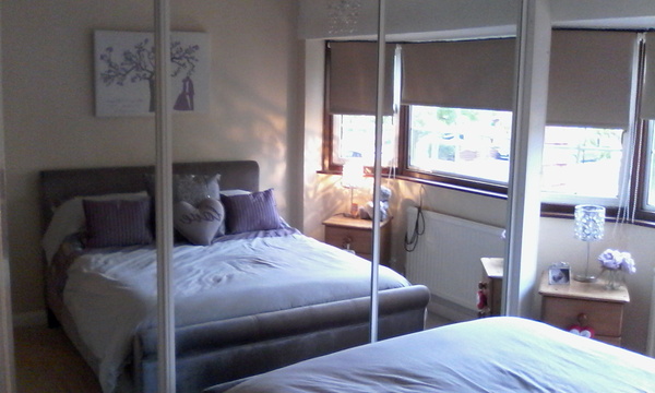 my bedroom. silver /grey, mauve and cream. ideas please. pics attached
