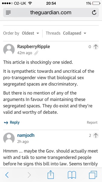 The Guardian's censorship of women's comments