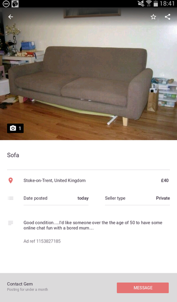 To think gumtree is now as bad as freecycle for loons