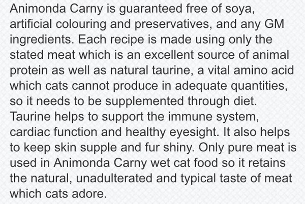 Wet cat food comparison