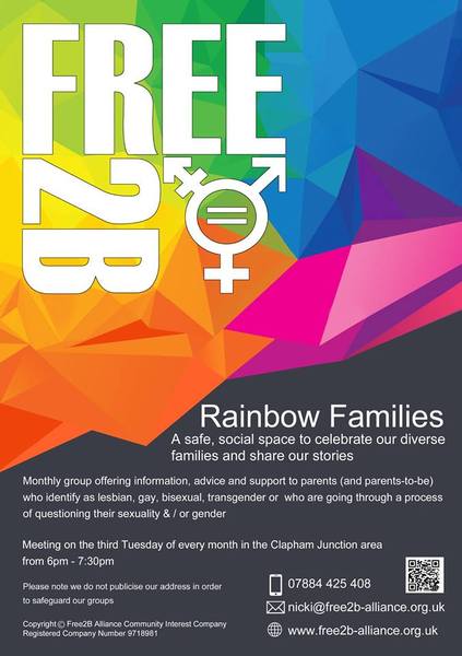 LGBT (lesbian, gay, bi sexual, transgender)parent group in south london