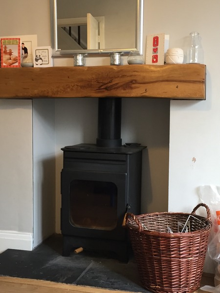 Crappy fireplace with log burner (photo included) - is this quote to improve it realistic?