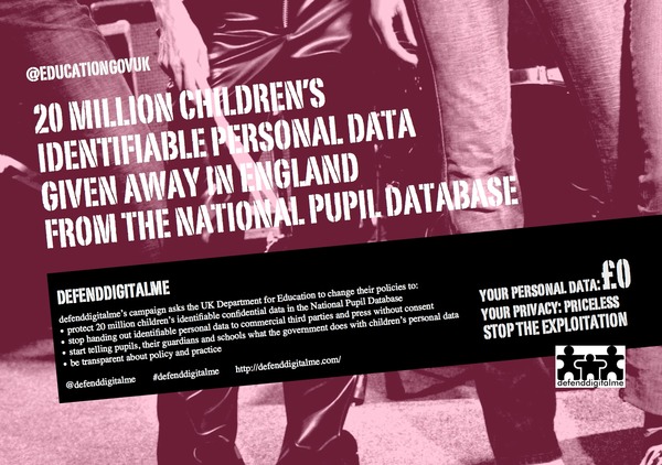 Our children's data is given to journalists by the DfE - we can make it stop