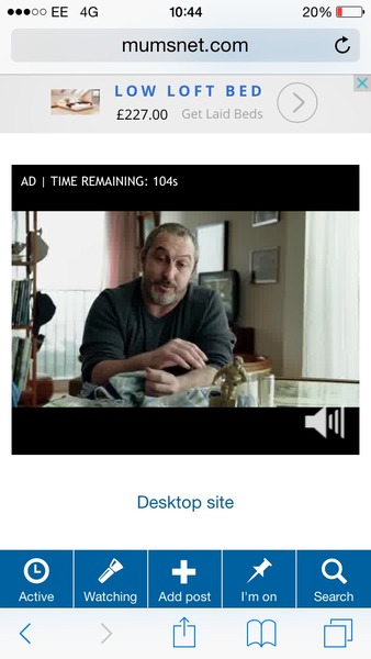 ADVERT KILLING MY PHONE MOBILE SITE