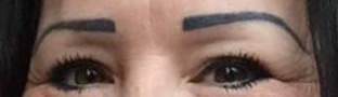 To be a bit baffled by the trend for eyebrows that announce their presence 3minutes before the rest of the face?