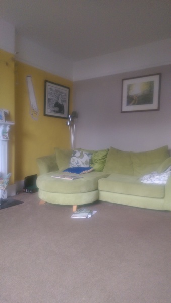 Yellow and Grey living room
