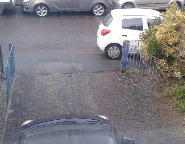 Parking outside my house....