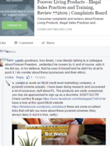 Can't Stop Won't Stop - MLM Botwatch 10 Now Featuring MLMers who don't answer questions, jokes, posts by eyes, questions about Forever Living, Ariix, Younique, Jamberry etc as scambralamas