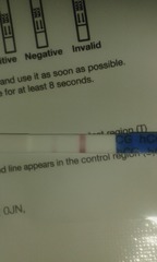 Faint line on pregnacy test?