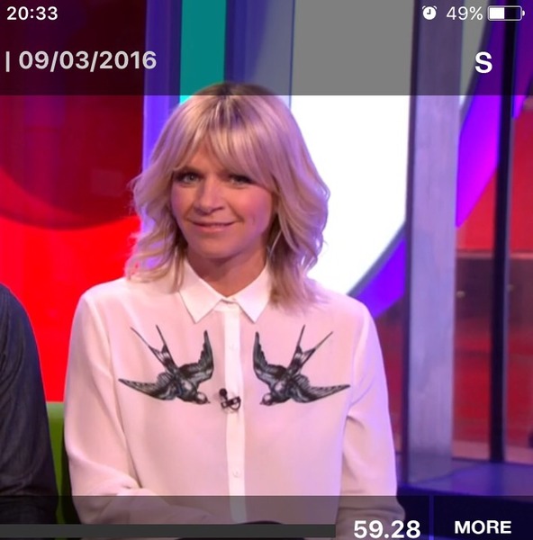 Zoe Ball's shirt