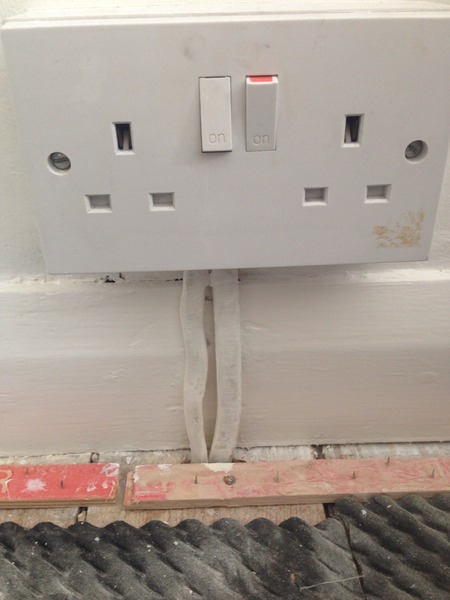 Wiring to sockets can I channel it in before the carpet goes down