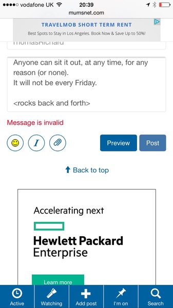 "Message invalid"