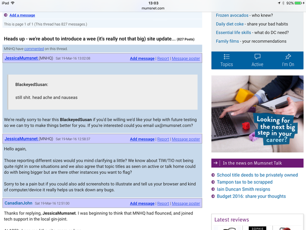 Heads up - we're about to introduce a wee (it's really not that big) site update...