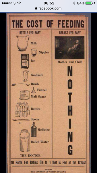 To ask what people did before formula?