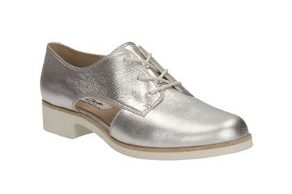 so what do we think of the Clarks silver sporty brogues?