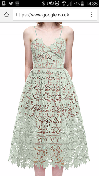 Cover up for Self Portrait Azaelea dress in mint green for super-WAG wedding