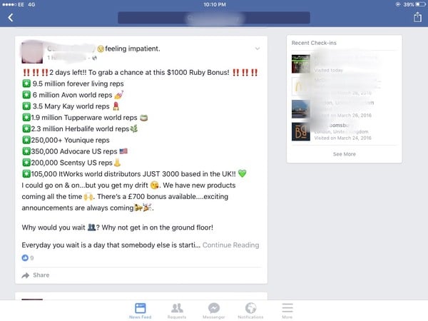 MLM Bot Watch 17- chat about Utah based tragicomic cultastic racketeering scamalangadingdongs like Forever Living, Ariix, Herbalife, Younique, Juiceplus etc etc etc