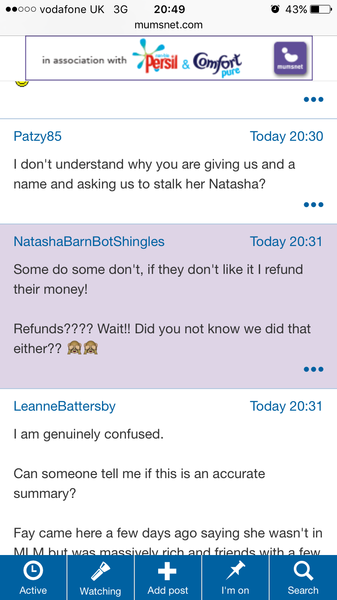 MLM Bot Watch 14- Chat about the Scamalasmical cultic racket of MLMs Forever Living, Juiceplus , Ariix, Younique, (insert name of Utah MLM here) now including hunpreneurs, cheese, posts from eyes, Bot