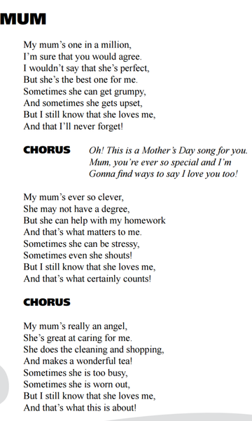 Mother's Day song