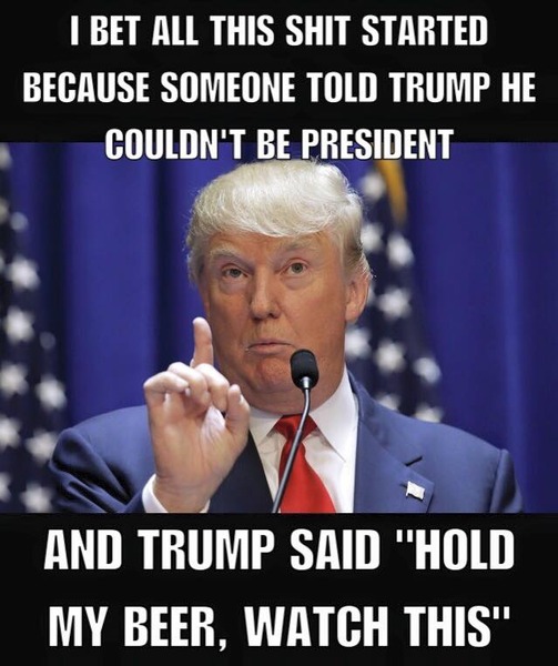 To worry about a world where Donald Trump is America's president