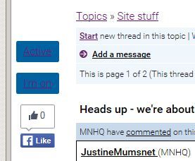 Heads up - we're about to introduce a wee (it's really not that big) site update...