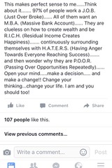 Can't Stop Won't Stop - MLM Botwatch (11) Now Featuring MLMers who don't answer questions, jokes, posts by eyes, questions about Forever Living, Ariix, Itworks, Younique etc as scambralamas978