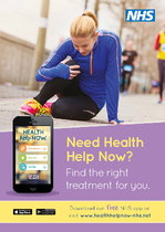 Introducing the NEW NHS Health Help Now App to help you find the right treatment for health problems (especially when you are not sure what to do or who to contact).