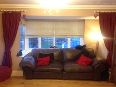 Help with curtains for funny shaped window