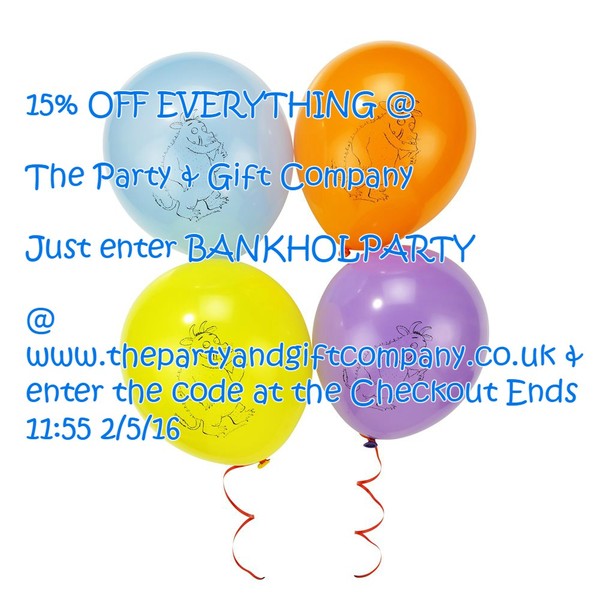 15% Off Party Supplies & Gifts