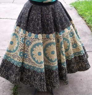 Modern styling ideas for a beautiful vintage skirt