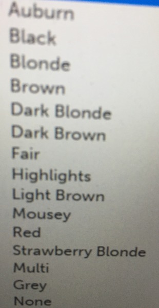 What colour is my hair? (picture)