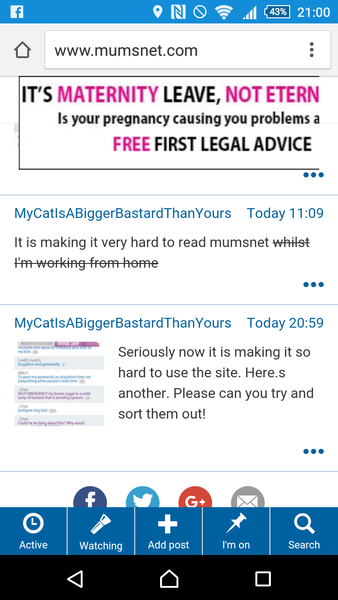 Giant advert over top of page
