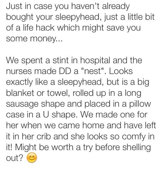 advice about the sleepyhead