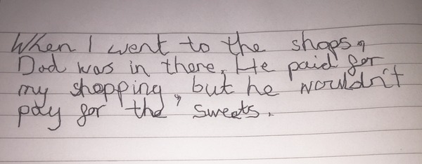 to think my son's handwriting (at 11) is really quite bad?