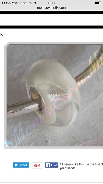 To be contemplating ordering a piece of 'breast milk' jewellery?