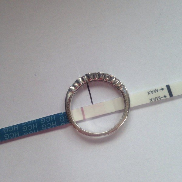 Very very very faint pregnancy test