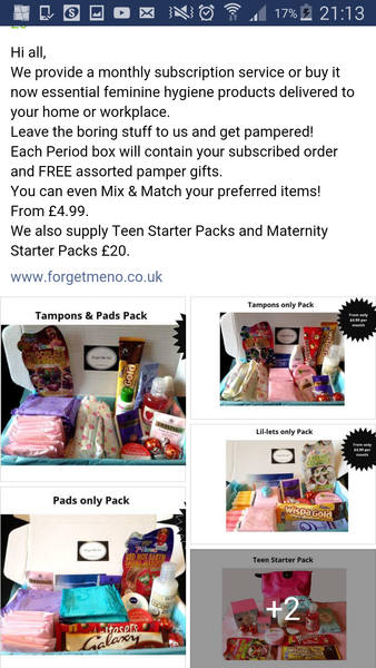 Period boxes