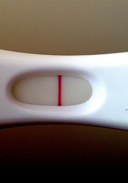 Can anyone see a line on this First Response pregnancy test?