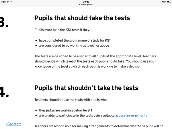 Y2 child not being entered for SATS